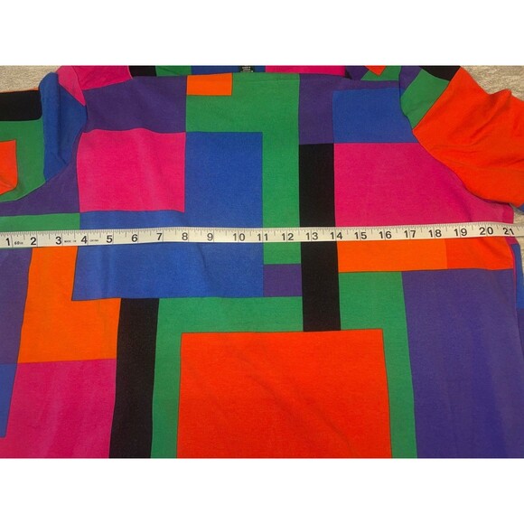 Lauren Ralph Lauren SIZE 1X  Colorblcok  3/4 sleeve '90s Retro Vintage Dopamine - Picture 4 of 9